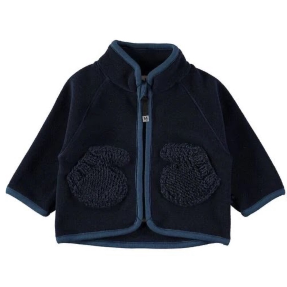 NWT MOLO Baby Boy ‘Umo’ Zip Up Fleece- Sz 80/ 12M